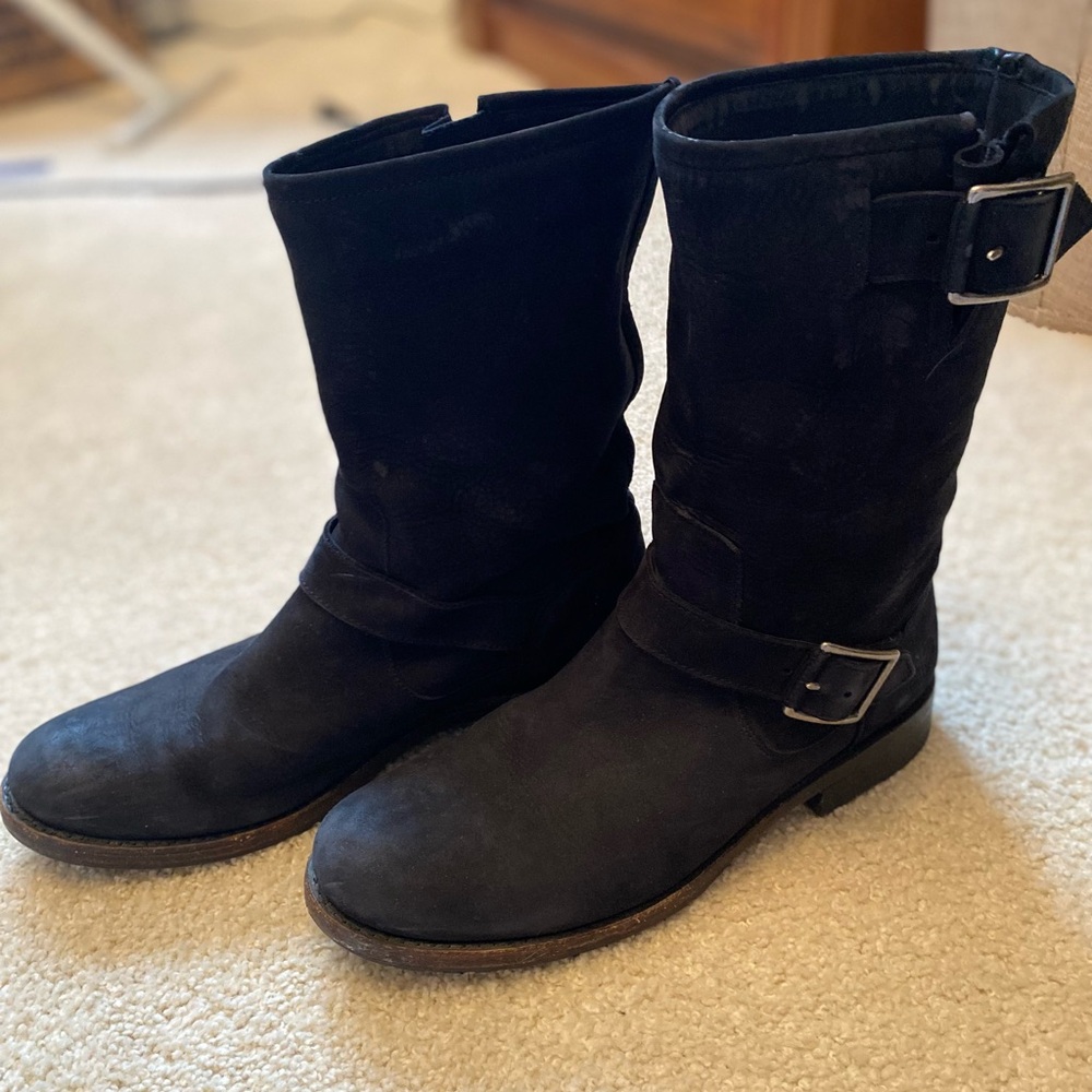Frye buckle suede moto biker boots
Veronica Natalie